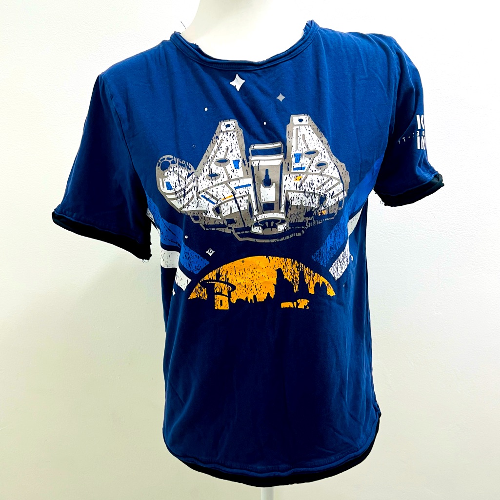 Disney Parks Star Wars Galaxy’s Edge Kessel Run Millennium Falcon T-Shirt Size S